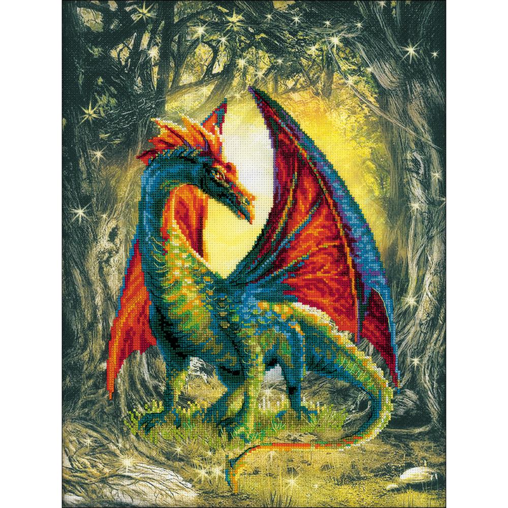 Forest Dragon (14 Count) Stamped Forest Dragon (14 Count) Stamped